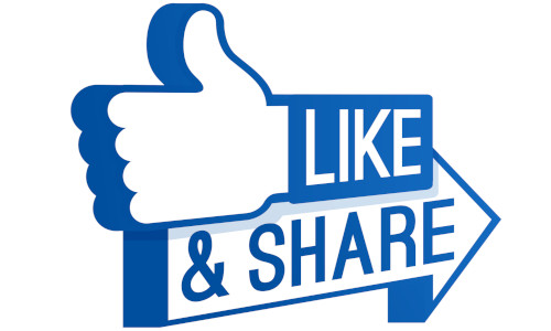 facbook like and share thumbs up 500